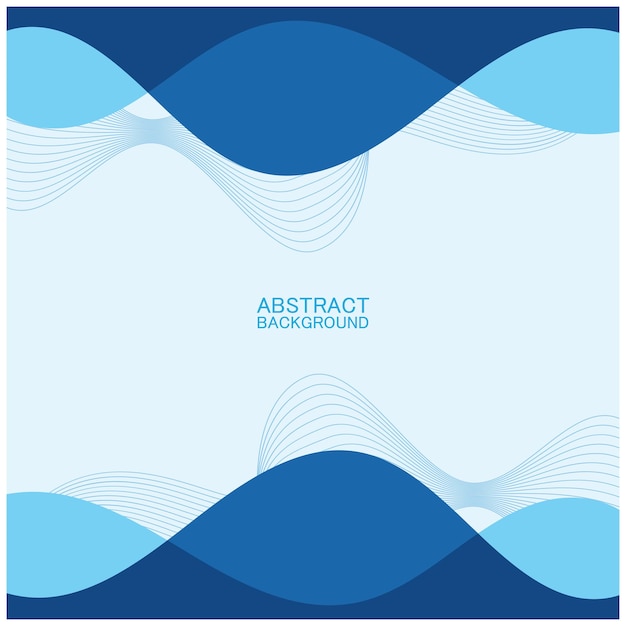 Diseño de fondo de olas de playa abstracto con combinación de vectores azules diseño de concepto para portada de libro