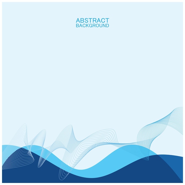 Diseño de fondo de olas de playa abstracto con combinación de vectores azules diseño conceptual para portada de libro papel tapiz piscina lago marino