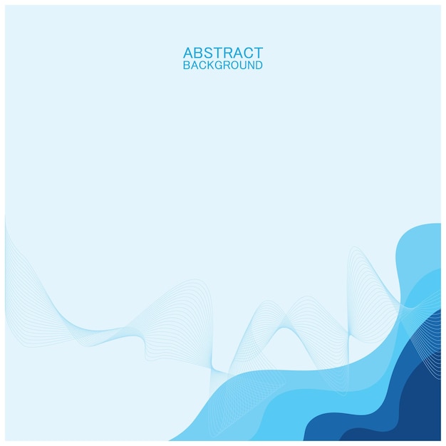 Diseño de fondo de olas de playa abstracto con combinación de vectores azules diseño conceptual para portada de libro papel tapiz piscina lago marino