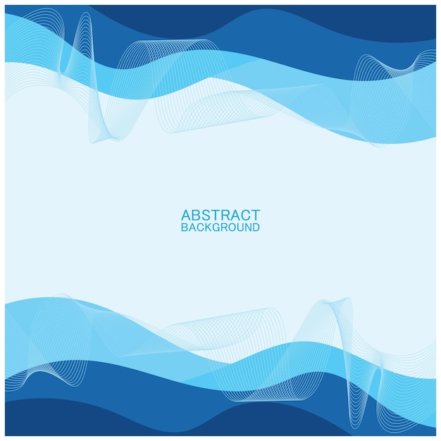 Diseño de fondo de olas de playa abstracto con combinación de vectores azules diseño conceptual para portada de libro papel tapiz piscina lago marino