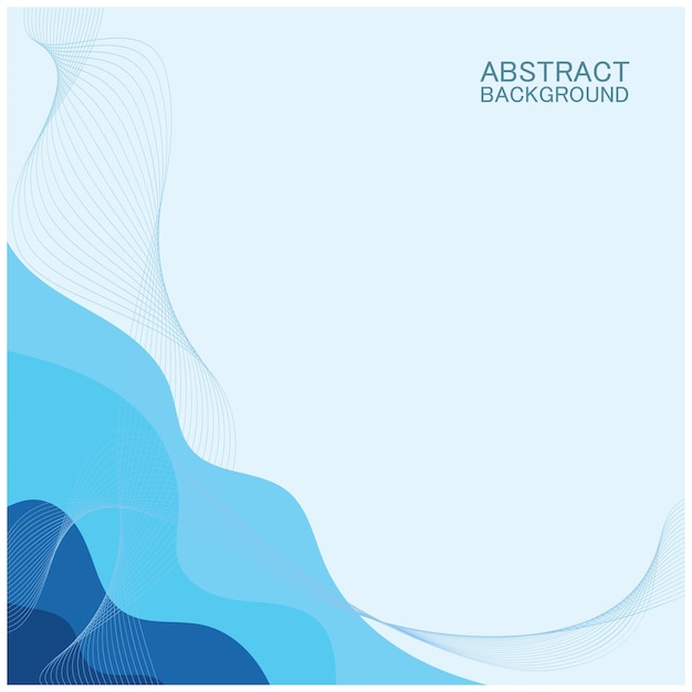 Diseño de fondo de olas de playa abstracto con combinación de vectores azules diseño conceptual para portada de libro papel tapiz piscina lago marino