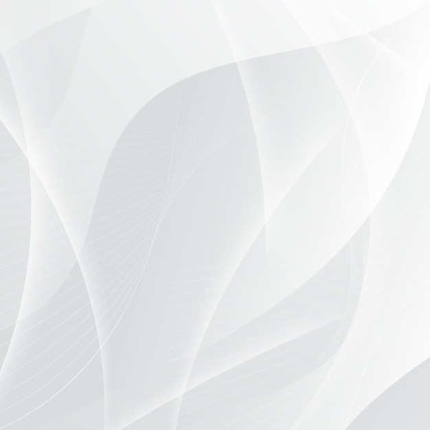 Diseño de fondo de onda abstracta blanca.