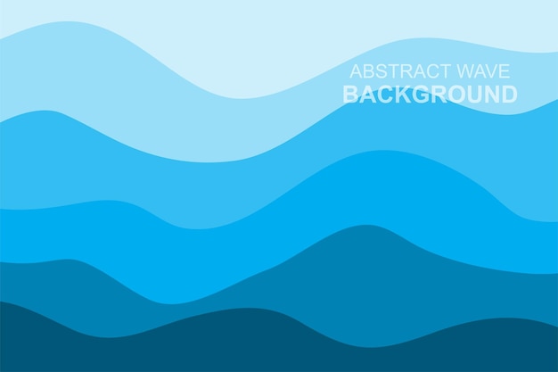 Diseño Fondo Onda Agua Plantilla Papel Pintado Océano Azul Vector Abstracto