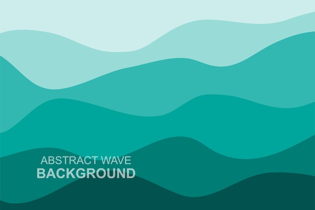 Diseño Fondo Onda Agua Plantilla Papel Pintado Océano Azul Vector Abstracto