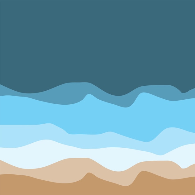 Diseño Fondo Onda Agua Plantilla Papel Pintado Océano Azul Vector Abstracto