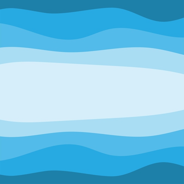 Diseño Fondo Onda Agua Plantilla Papel Pintado Océano Azul Vector Abstracto