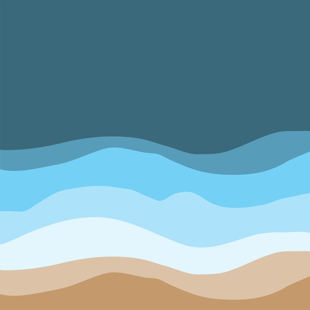 Diseño Fondo Onda Agua Plantilla Papel Pintado Océano Azul Vector Abstracto