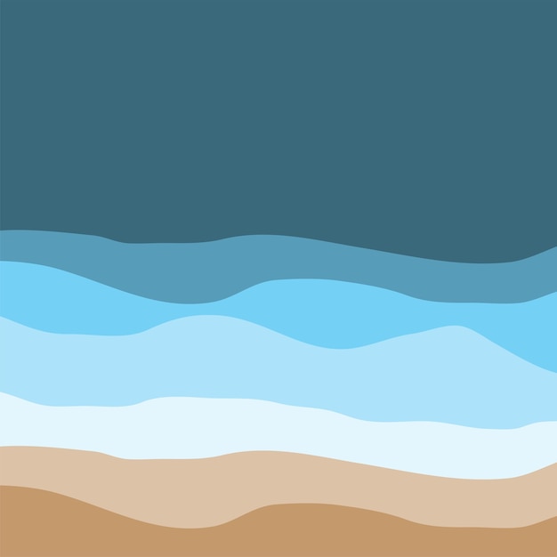 Diseño Fondo Onda Agua Plantilla Papel Pintado Océano Azul Vector Abstracto