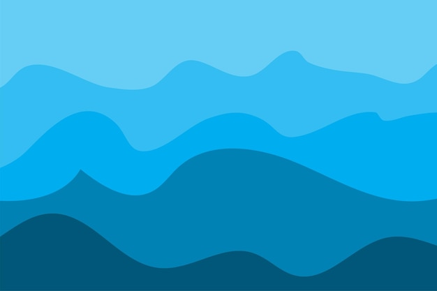 Diseño Fondo Onda Agua Plantilla Papel Pintado Océano Azul Vector Abstracto