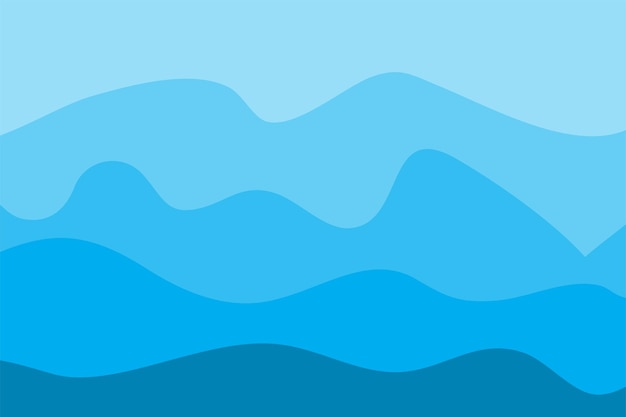 Diseño Fondo Onda Agua Plantilla Papel Pintado Océano Azul Vector Abstracto