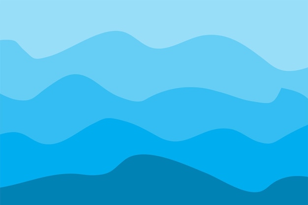 Diseño Fondo Onda Agua Plantilla Papel Pintado Océano Azul Vector Abstracto