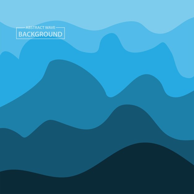 Diseño Fondo Onda Agua Plantilla Papel Pintado Océano Azul Vector Abstracto