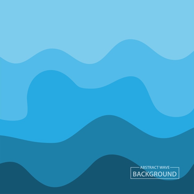 Diseño Fondo Onda Agua Plantilla Papel Pintado Océano Azul Vector Abstracto
