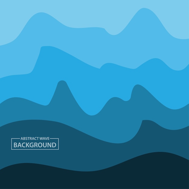 Diseño Fondo Onda Agua Plantilla Papel Pintado Océano Azul Vector Abstracto