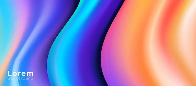 Diseño de fondo de onda colorido líquido abstracto