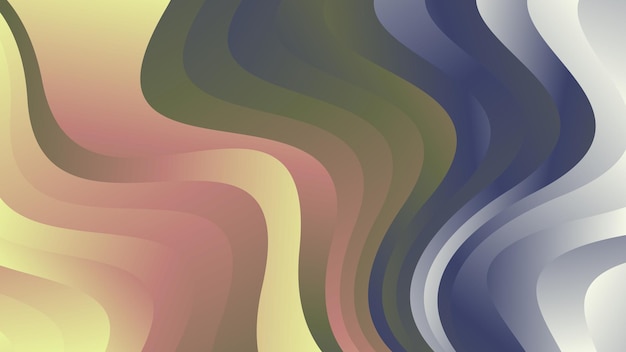 Diseño de fondo de onda de gradiente rojo, verde y azul de vector libre