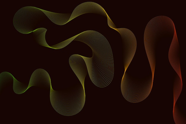 Diseño De Fondo De Onda Moderna Futura Abstracta