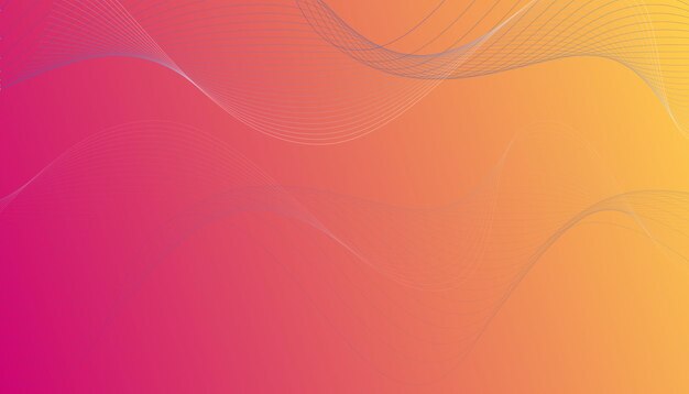 diseño de fondo de onda naranja con gradiente