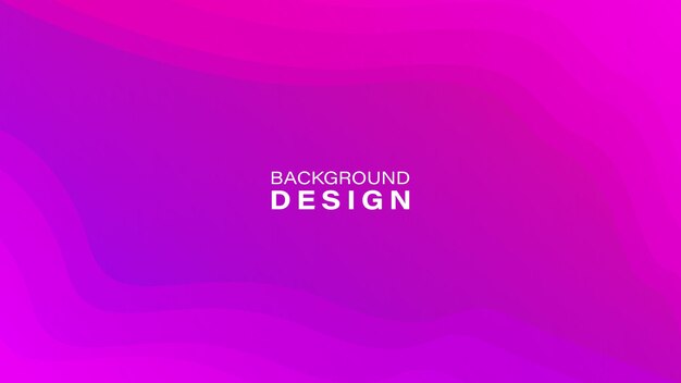 Diseño de fondo de onda púrpura y rosa degradado Composición de forma dinámica Ilustración vectorial