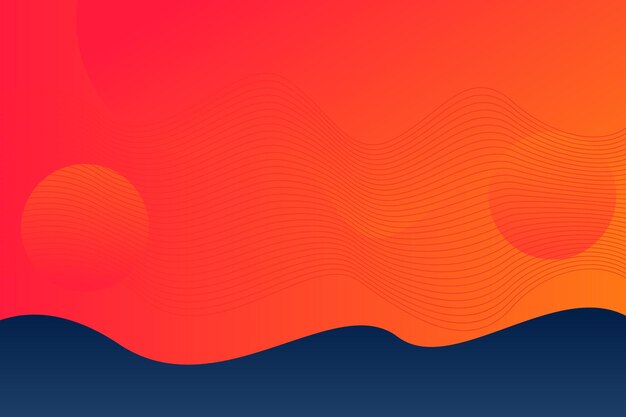 Diseño de fondo de onda roja abstracta