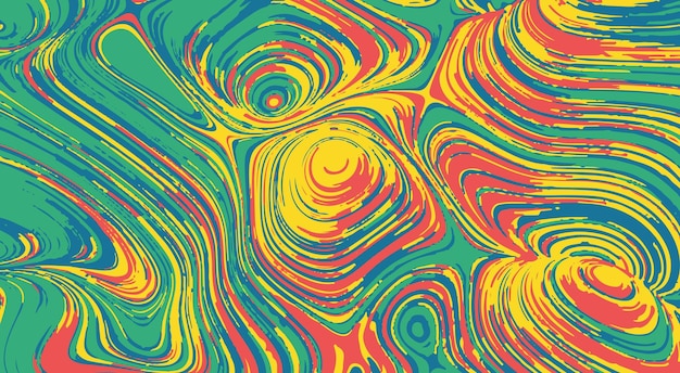 Diseño de fondo de ondas abstractas coloridas