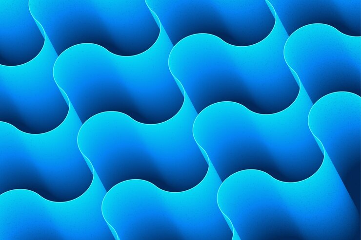 Vector diseño de fondo de ondas de mezcla azul degradado