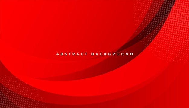 Diseño de fondo ondulado abstracto rojo