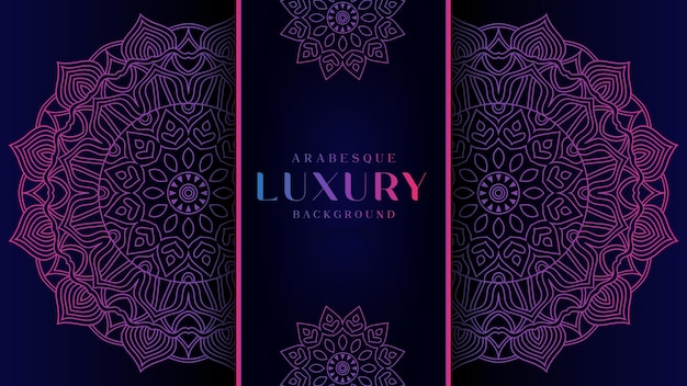 Diseño De Fondo Ornamental Arabesco De Lujo