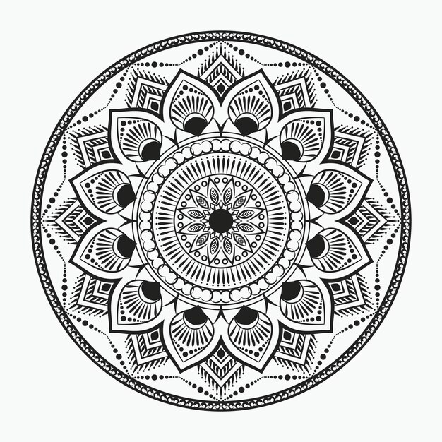 Diseño de fondo ornamental de mandala de lujo con estilo islámico arabesco dorado real