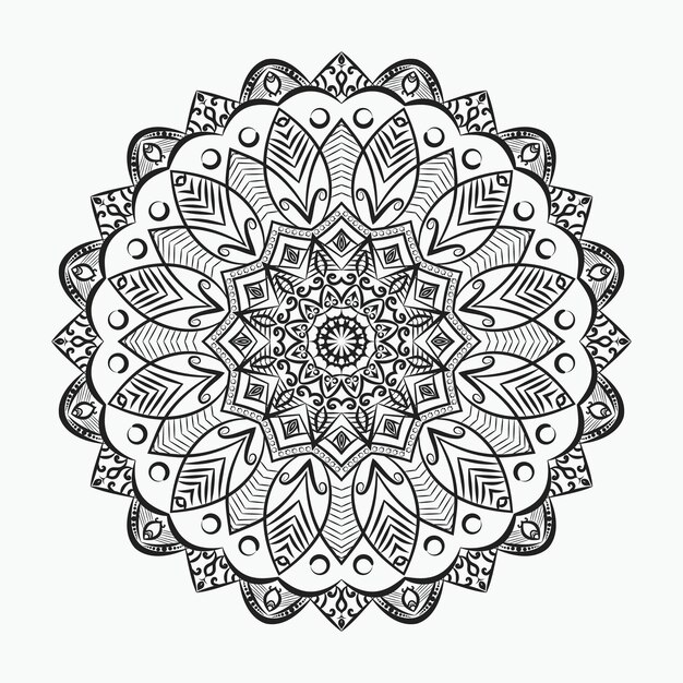 Diseño de fondo ornamental de mandala de lujo con estilo islámico arabesco dorado real