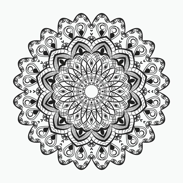 Diseño de fondo ornamental de mandala de lujo con estilo islámico arabesco dorado real