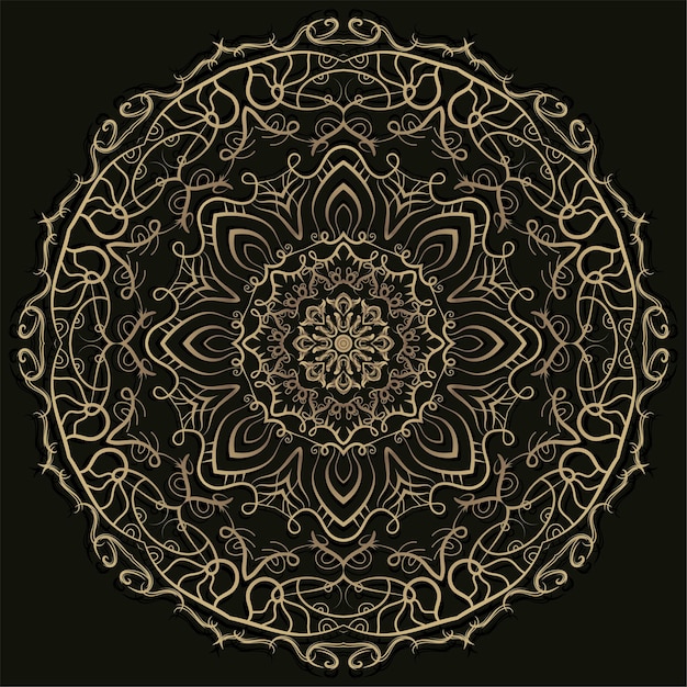 Diseño de fondo de ornamento o flor de mandala.