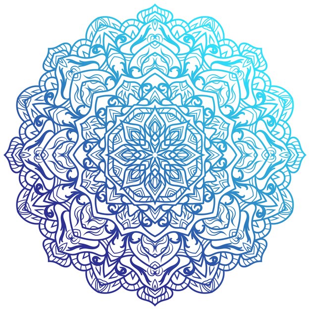 Diseño de fondo de ornamento o flor de Mandala.