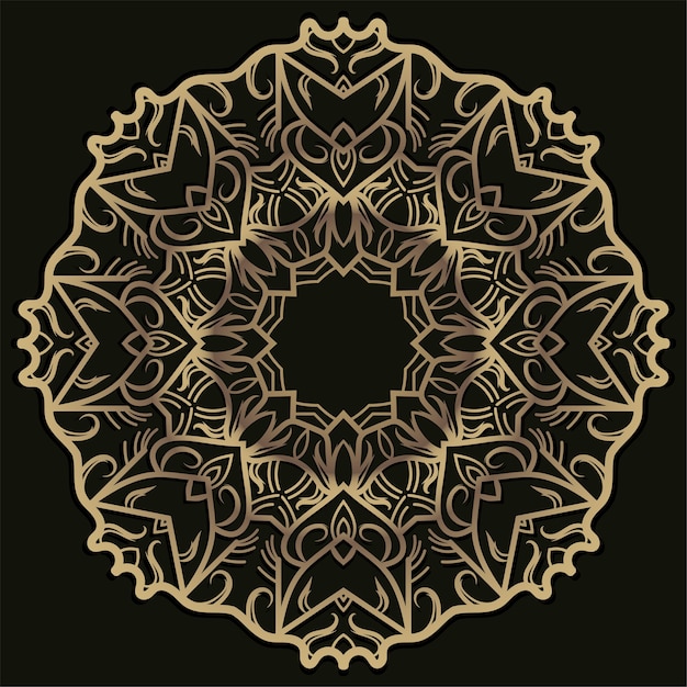 Diseño de fondo de ornamento o flor de mandala.