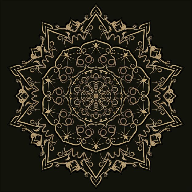 Diseño de fondo de ornamento o flor de Mandala.