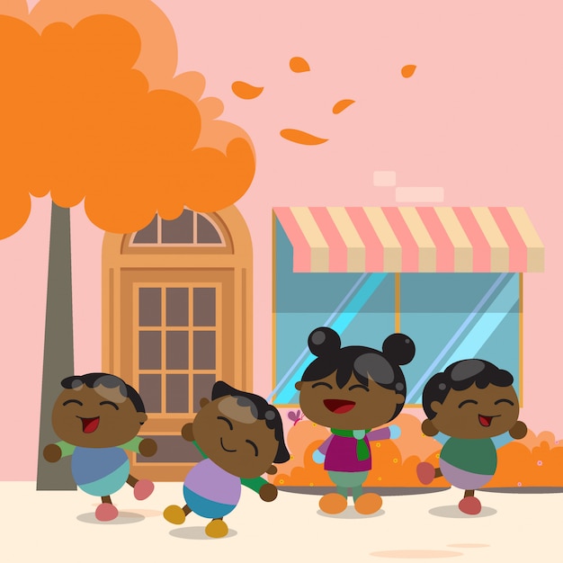 Diseño de fondo de otoño
