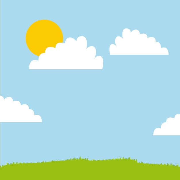 diseño de fondo del paisaje