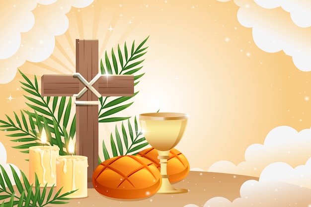 Diseño de fondo de Palm Sunday