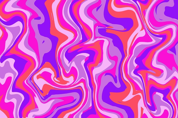 diseño de fondo de papel tapiz ondulado con ilustraciones de mármol colorido de moda