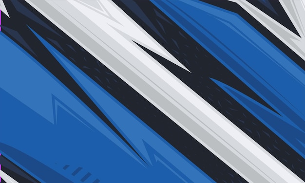 Vector diseño de fondo de patrón abstracto azul para uniforme deportivo