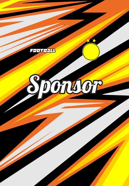 El diseño de fondo del patrón abstracto del uniforme Premium Vector Sport