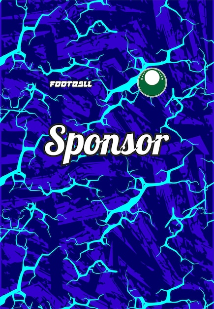 El diseño de fondo del patrón abstracto del uniforme Premium Vector Sport