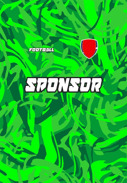 El diseño de fondo del patrón abstracto del uniforme Premium Vector Sport