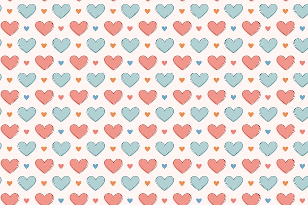 Diseño de fondo de patrón de corazón geométrico abstracto