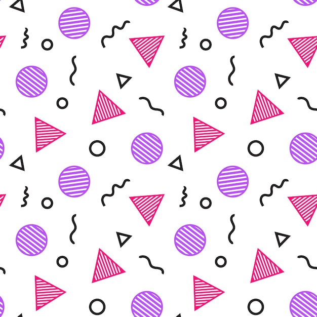 diseño de fondo de patrón sin costuras de forma abstract vectorial