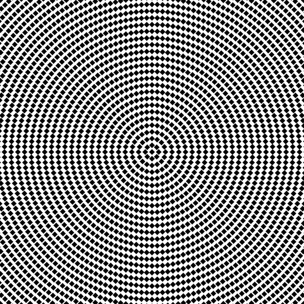 Diseño de fondo de patrón cuadrado circular monocromático geométrico