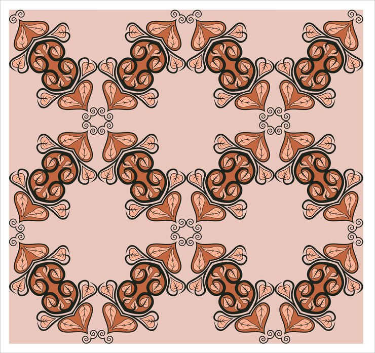 Diseño de fondo con patrón floral