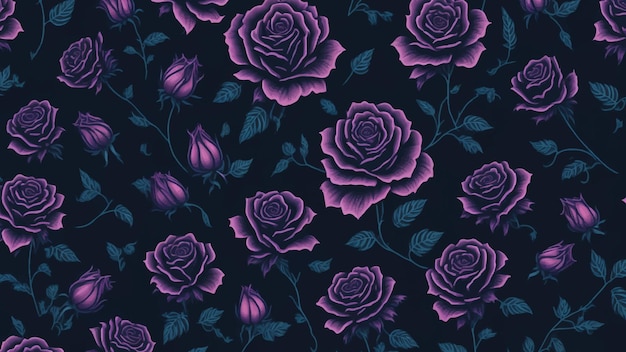 Diseño de fondo con patrón floral