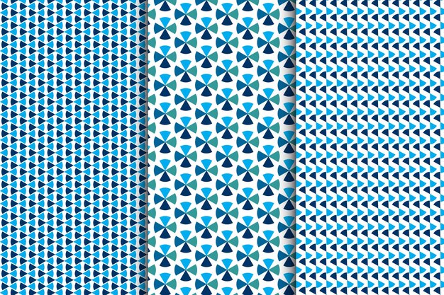Diseño de fondo de patrón geométrico azul