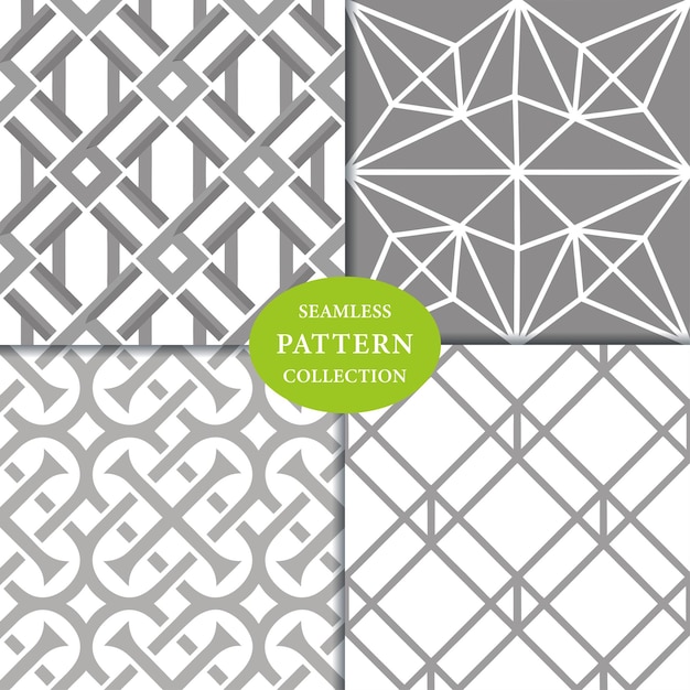Diseño de fondo con patrón geométrico sin costuras de alambre gris plateado